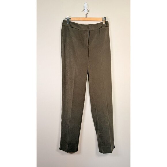 J. McLaughlin Pants - J. McLaughlin Chino Pants Womens 4 Brown Stretch Flat Front Straight Leg Preppy